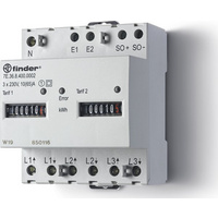 Fogyasztásmérő 3F analóg moduláris 3X65A 1 és 2-tarifás
