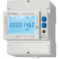 Fogyasztásmérő 3F digitális moduláris 3X80A MODBUS, MID hitelesített