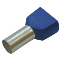 HAUPA 270794 - Szigetelt iker érvéghüvely 2,5mm2 13mm kék 100db/cs