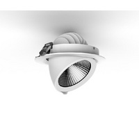 LED Downlight 30W 3257lm  Adjustable 45°4000K White 136-034+136-059