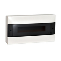 PractiboxS falon kívüli kiselosztó átlátszó ajtó 1x18M                  RFT1
