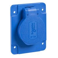 Schneider PKS61B - Háztartási aljzat 2P+F 65x85 kék IP54 Q60