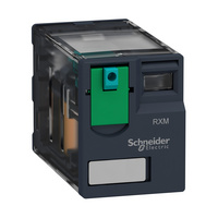 Schneider RXM4AB1BD - Zelio RXM miniatűr relé 4CO 6A 24VDC tesztgomb Q10