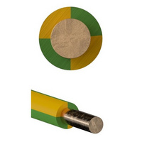 MCS 1x0,5mm2    zöld-sárga        (200M)  CPR  rézvezeték  (H05V-U)