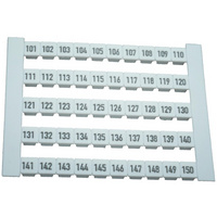 WMB multi-jelölő vízszintes 101-150 (10x) 5-17,5mm (5lap/cs)