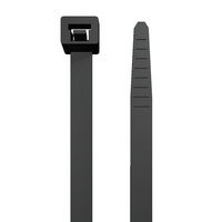 Kábelkötegelő fekete 200x4,5mm (100db/csomag)